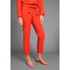 Anzughose HECHTER PARIS, Damen, Gr. 36, N-Gr, rot, Web, Obermaterial: 90% Polyester, 10% Elasthan, unifarben, feminin, schmal knöchelfrei, Hosen, mit Bindegürtel