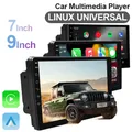Autoradio Schermi IPS Wireless Carplay Android Auto 7/9 pollici 2 Din Lettore multimediale Sistemi intelligenti per auto USB AUX Bluetooth