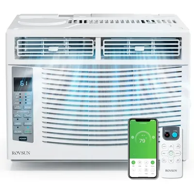 6000 BTU window air conditioner with WiFi, remote control&application control&timer function&easy