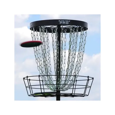 Black Hole Pro 24 Chain Disc Golf Basket with Transit Bag
