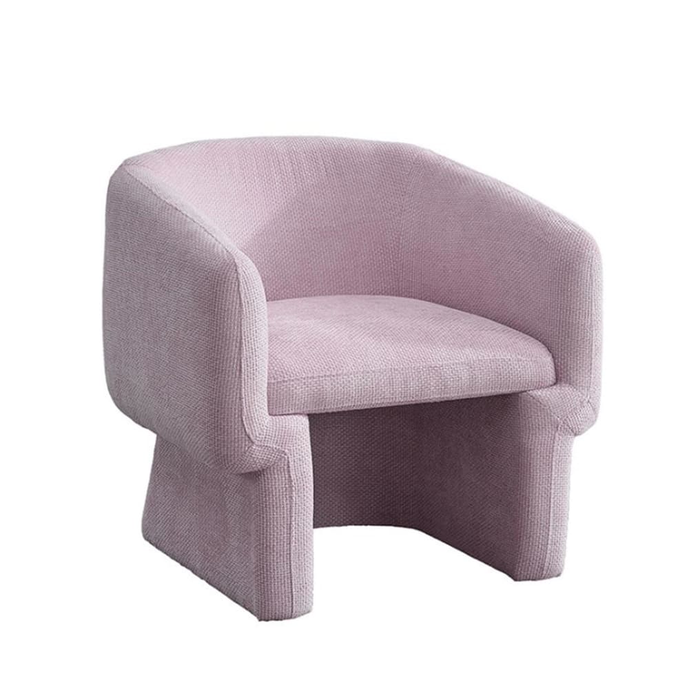 Fauteuil cabriolet en tissu rose