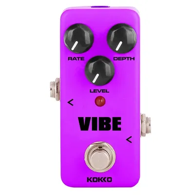 KOKKO Electric Guitar Effect Pedal FUV2 VIBE Analog Knob Horn Effect Pedal True Bypass Single Guitar
