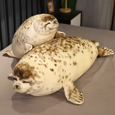 Large Kawaii Sea Lion Plush Toys Soft Marine Animal Cute Seal Stuffed Doll for Kids Gift Sleeping