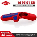 KNIPEX-Outil de dénudage universel pour droitier, coupe-fil ergonomique, outils à main multifonctions, 3 en 1, 16, 95, 01 SB