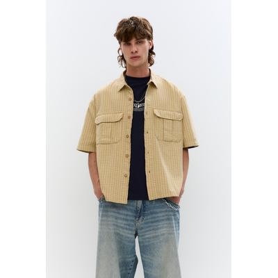 Flowing Short Sleeve Check Shirt