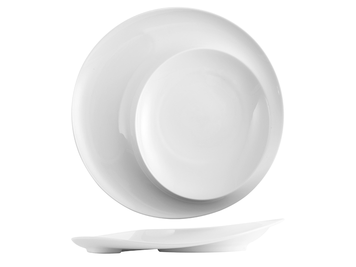 Weißes Porzellan hotellerie Auswahl Teller 30,8x4,5h cm Image