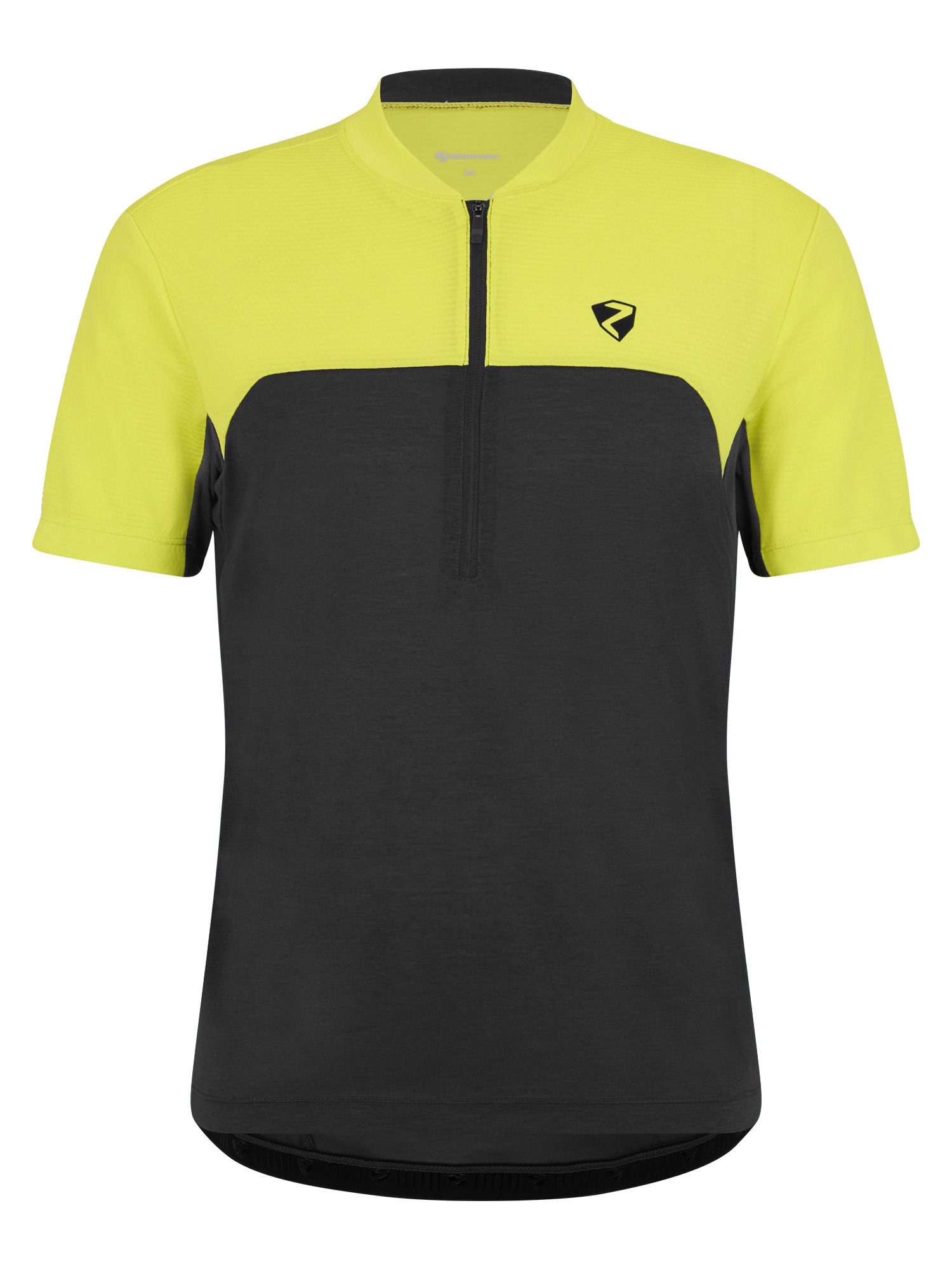 Radtrikot ZIENER "NARIUS-Z", Herren, Gr. 46, schwarz, Obermaterial: 85% Polyester, 15% Baumwolle; Obermaterial 2: 100% Polyester, Trikots Image