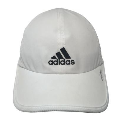 Adidas Accessories | Adidas 3 Stripes Strapback Hat White One Size Spell Out Aeroready | Color: White | Size: Os