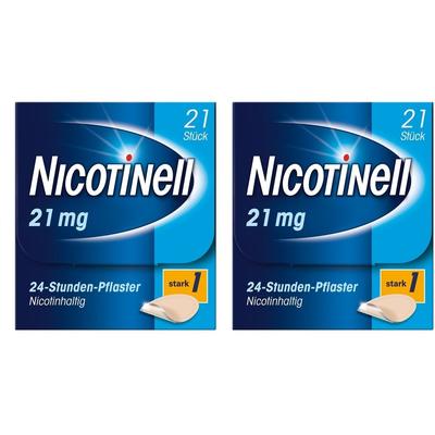 Nicotinell 21 mg/24-Stunden-Pflaster 52,5mg 2x 2x21 St Pflaster transdermal Image