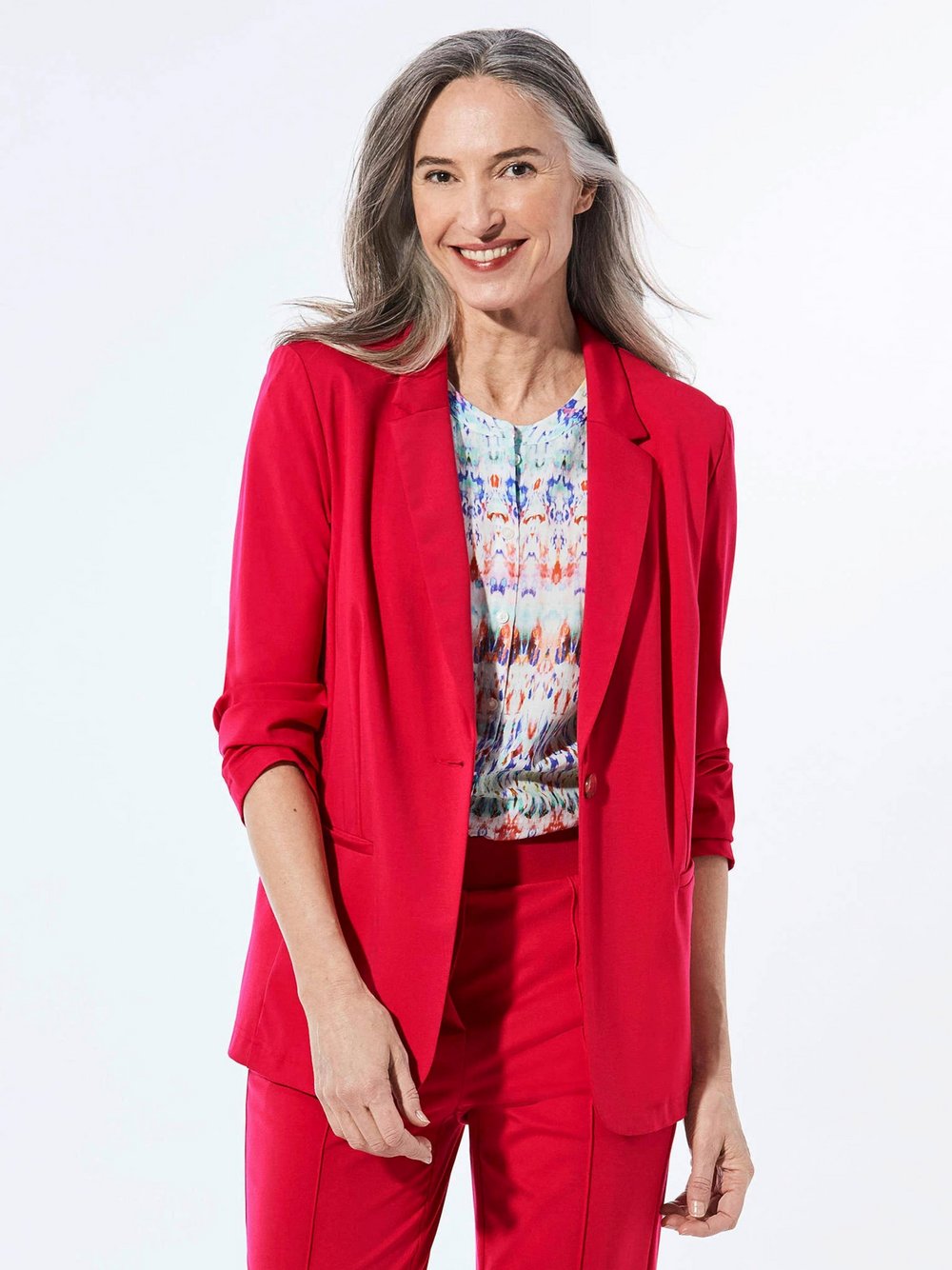 Goldner Blazer Damen rot, 38 Image