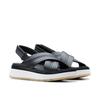 Sandale CLARKS "Tuscan Cross", Damen, Gr. 39, schwarz (schwarz leather), Leder, sportlich, Schuhe, Sandalette, Flats, Sommerschuh mit Plateausohle