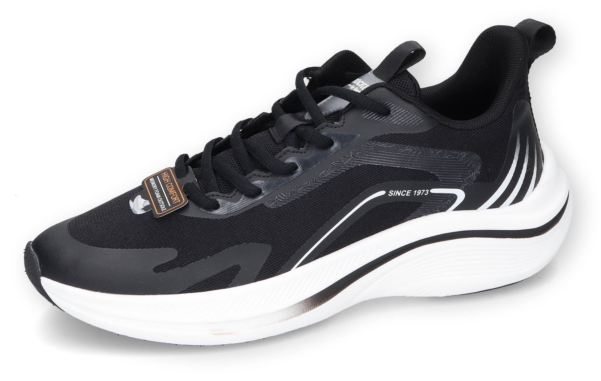 Sneaker DOCKERS BY GERLI, Damen, Gr. 44, schwarz, Textil, Schuhe Sneaker, Schnürschuh, Trainingsschuh, Freizeitschuh weich gepolstert