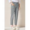 Paperbag-Hose CECIL, Damen, Gr. L, Länge 28, obelisk grau, Web, 98% Baumwolle, 2% Elasthan, unifarben, casual, comfort fit lang, Hosen, mit großen Fronttaschen