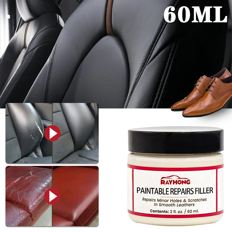1–8 Stück Lederfüller, Reparaturpaste, Ledertränen, Risse, Kratzer, Reparaturpaste für Autositze, Möbel, Renovierung, Lochfüller Image