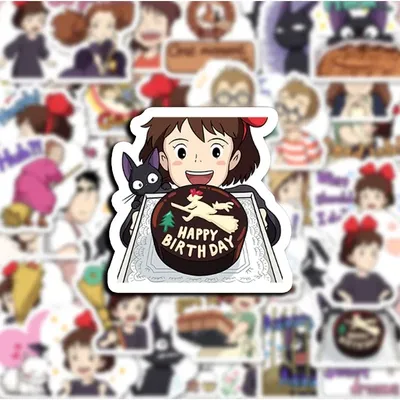 40 Stück Kiki's Delivery Service Graffiti-Aufkleber für Skateboard, Koffer, Gitarre, Wasserkocher, Image