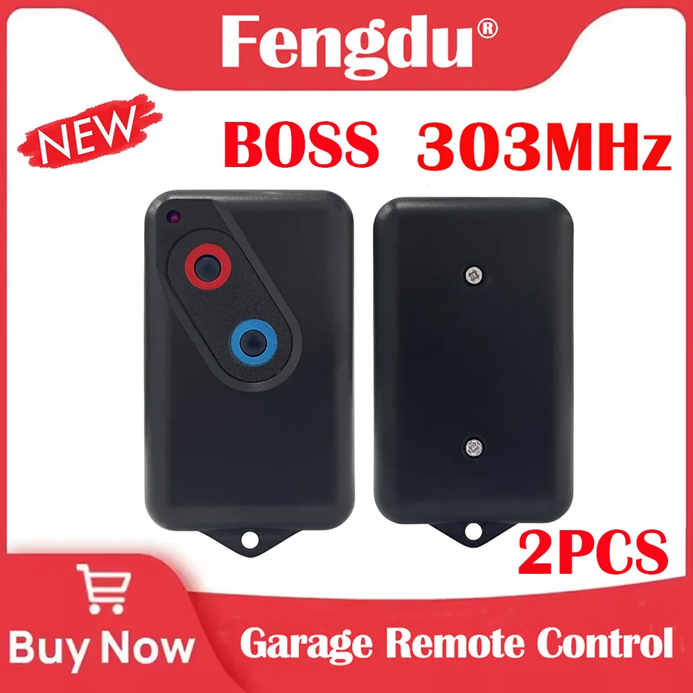 2PCS Garagentor Fernbedienung Für 2211 L 2 Taste Garage Tür Fernbedienung Sender 303Mhz Rolling Code Image
