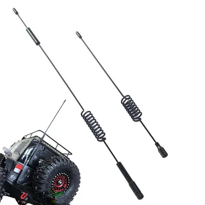 Metal Decorative Antenna for 1:10 RC Crawler – Fits Traxxas TRX-4 Defender – Realistic RC Car Upgrade Accessory