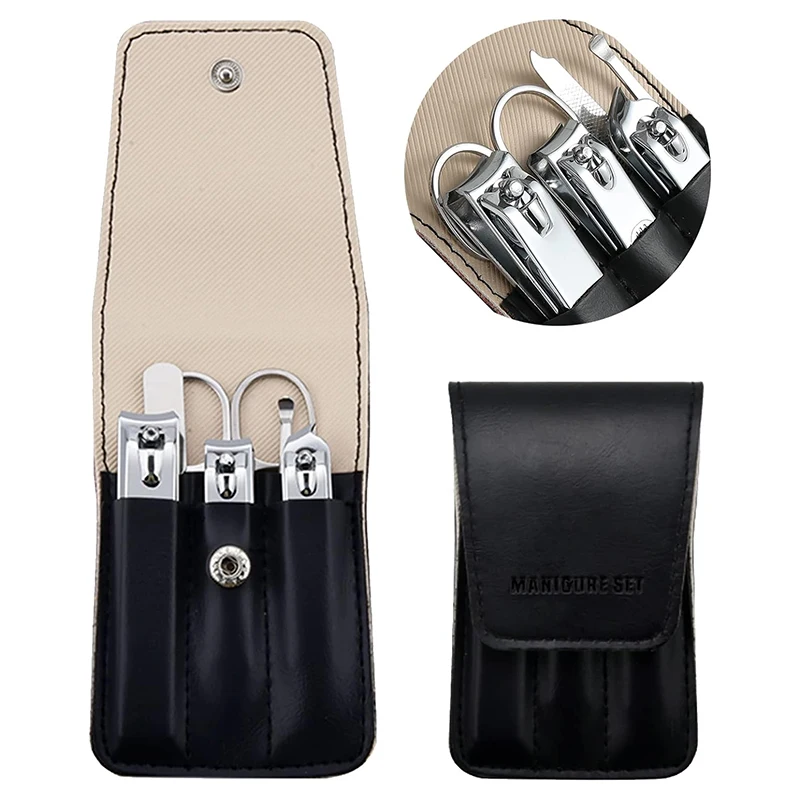 Maniküre-Set, 6-teilig, professionelles Pediküre-Set aus Edelstahl, Pflegeset, Fingernagel- und Zehennagelknipser-Set, Maniküre-Set mit Lux Image