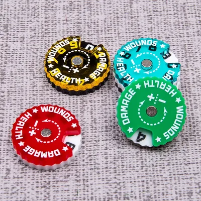Modellbausätze 0-9 Wundtracker für Wargame- und Tischspiele Zufällige Farbe Hammerzähler Innovative Image