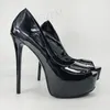 LAIGZEM Frauen Plattform Pumpen Peep Toe High Heels Party Schuhe Sandalen Frauen Schuhe Croosdress Unisex Große Größe 44 46 48 50 52