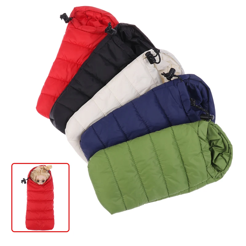 1Pcs Puppe Simulation Schlafsack Puppenhaus Schlafzimmer Möbel Spielzeug Puppenhaus Outdoor Camping Szene Dekoration Zubehör