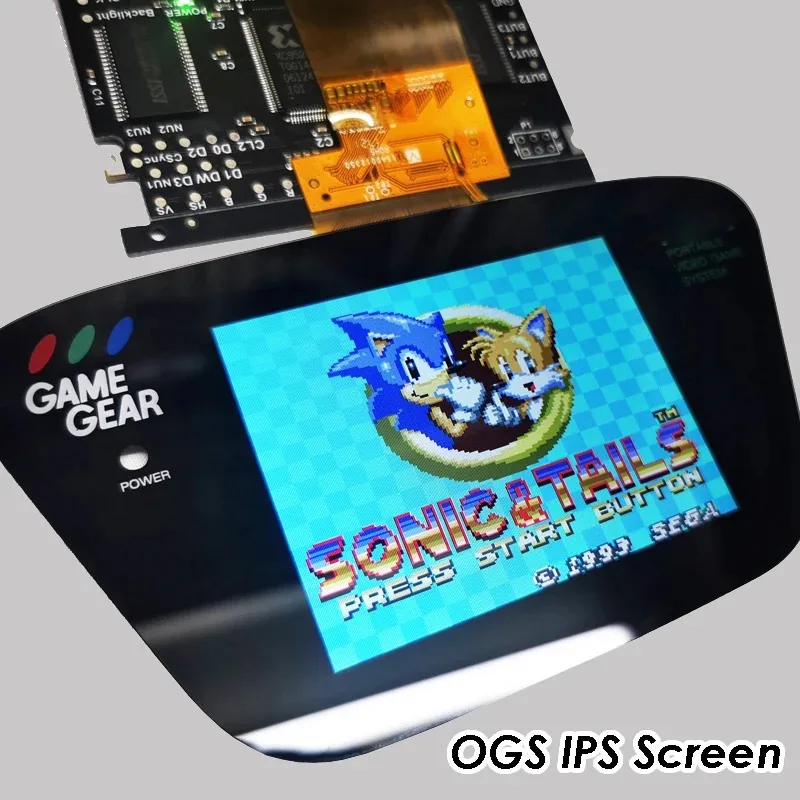 V4.2 LCD Bildschirm Für SEGA Game Gear HighLit Volle Display VGA Out Mod Highlight Einstellbare Helligkeit LCD Kits Für SEGA GG Konsole Image