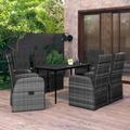 Vidaxl - Set da Pranzo da Giardino 7 pz con Cuscini Grigio