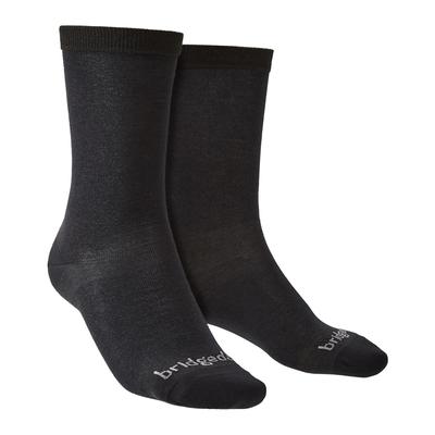 Bridgedale - 2 Paar Mens Liner Base Layer Boot Socken - Schwarz Image