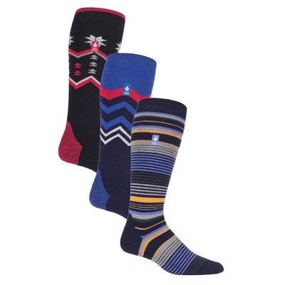 3 Paar Assorted Multipack Ultra Lite Herren Skisocken | Wärmehalter | Funky Retro Style Knee High Socks - Mix 2 Image