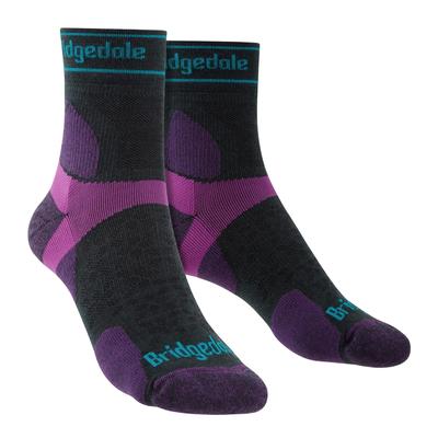 Bridgedale - Womens Ultralight Merino Socken - Holzkohle / Lila Image