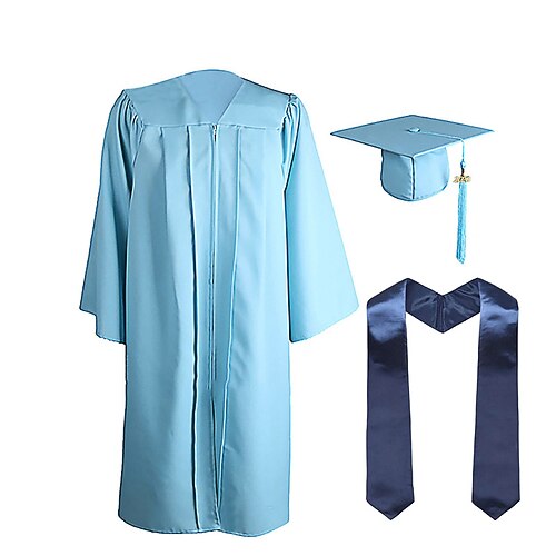 Abschlusskappe und Talar 2025 Set mit Quaste Abschlussstolen für High School College Bachelor Image