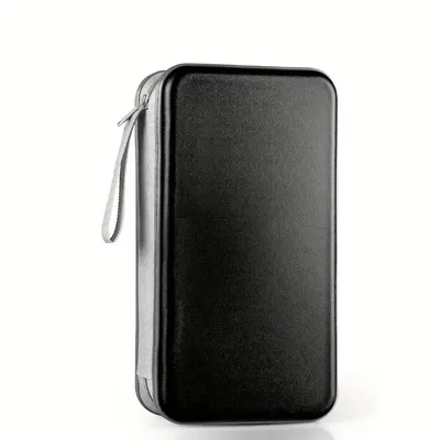 CD Holder, 96 Capacity CD/DVD Case Holder Portable Wallet Storage Organizer Hard Plastic Protective