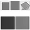 Tappetino per lavatrice Tappetino in silicone per asciugatrice per frigorifero Tappetino antipolvere Colore nero 60 * 60 cm, 65 * 60 cm, 65 * 65 cm Tappetino per lavatrice