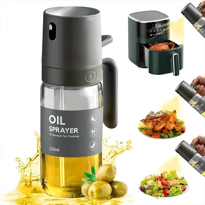 Kitchen glass oil spray bottle cooking olive oil sprayer mister oil dispenser oil glass cruet for