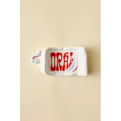 Toothpaste Soap Dish - White ALL at Urban Outfitters
