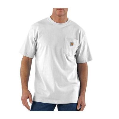 Carhartt Men's Loose Fit Heavyweight Short-Sleeve Work Shirt - Saddle Red Heather L