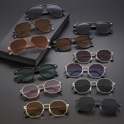 TEMU 12pcs Fairmarry Men's Casual Pc (polycarbonate) Frame Glasses, , Decorate Lens, For Image