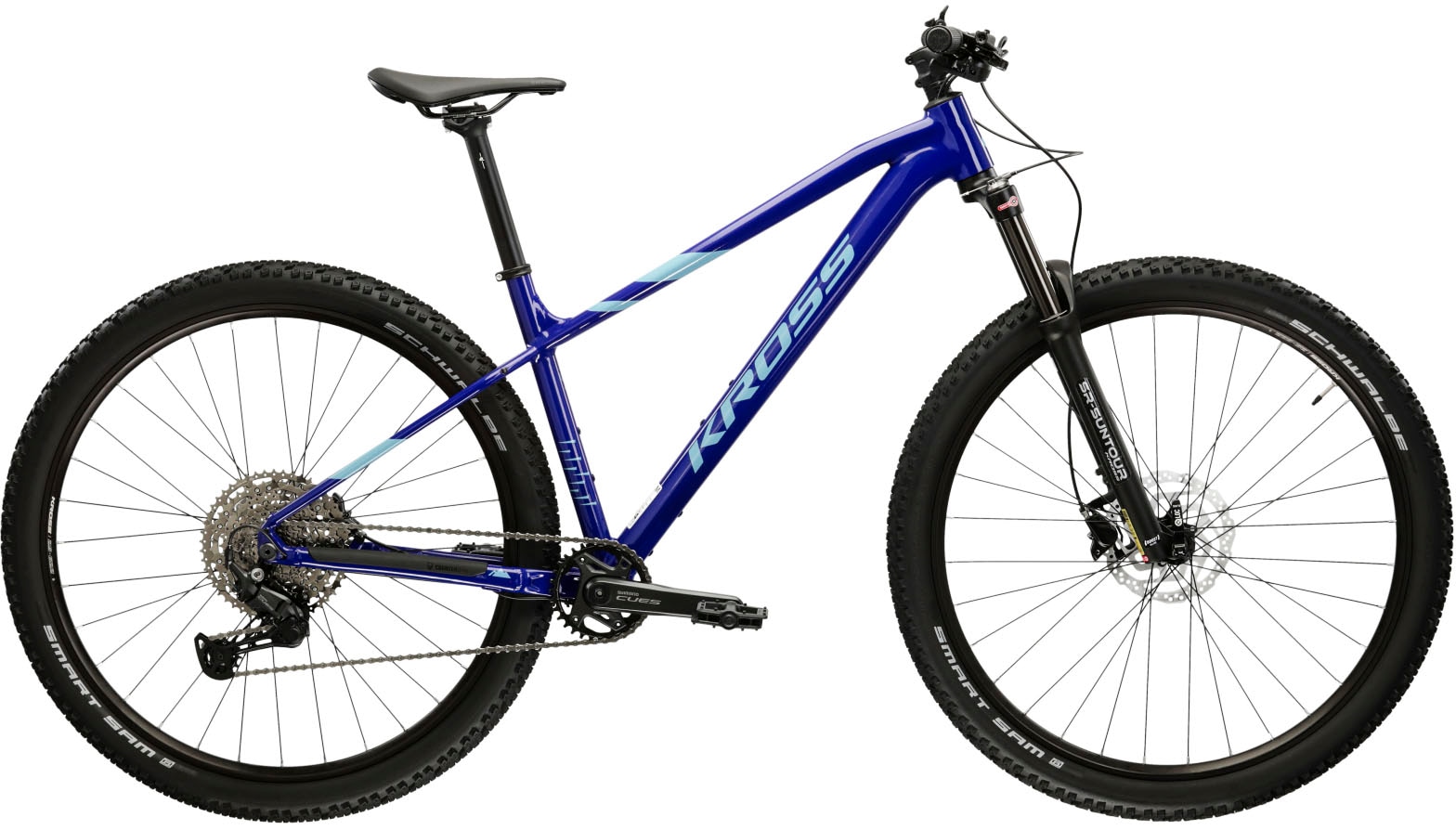 Mountainbike KROSS "Hardtail Level 5.0" Gr. 51, blau (blau, schwarz), Fahrräder, 51cm, 29 Zoll (73,66cm) hinten: 29 Zoll (73,66cm) Image