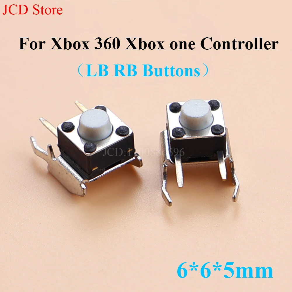 10/20/50/100PCS For Xbox 360 Xbox One Controller Rb Lb Buttons Replacement Repair Parts LB RB Switch Bumper Joystick Button