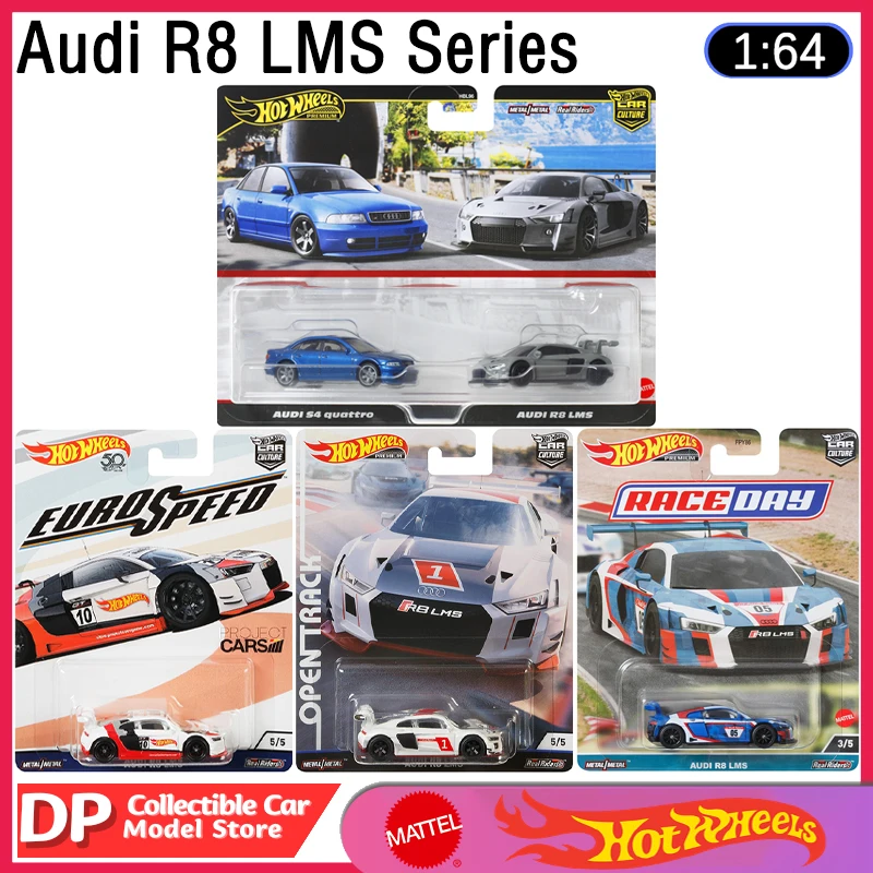 Hot Wheels Audi R8 Lms Series Autokulturmodell, Maßstab 1:64, Premium-Druckguss-Sammelfahrzeug, neu, ungeöffnet Image