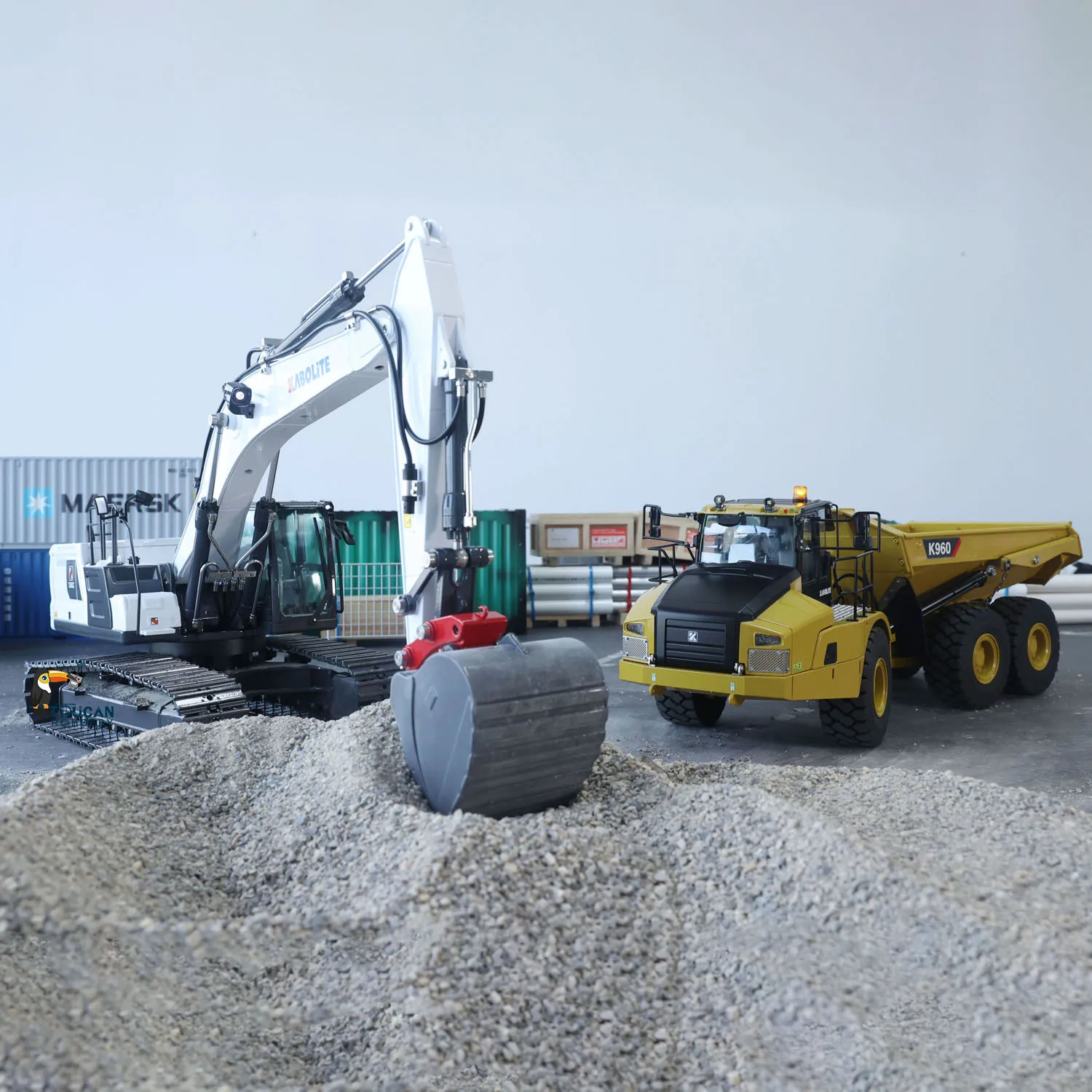 Kabolite K960 RC Gelenk-LKW K961-100S Hydraulikbagger HUINA Verbesserte Version K336GC TOUCAN HOBBY Jungenspielzeug