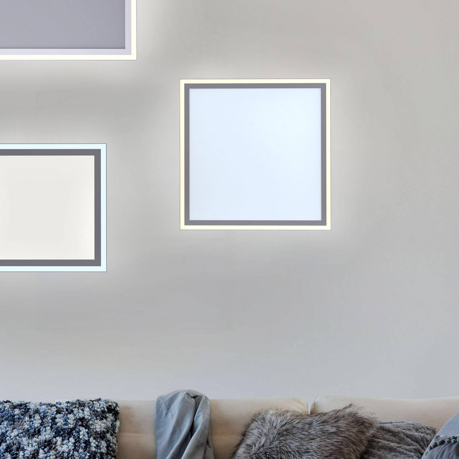 JUST LIGHT. GmbH LED Panel Edging, dimmbar, weiß / opal, für Küche, Kunststoff, Modern, LED Panel