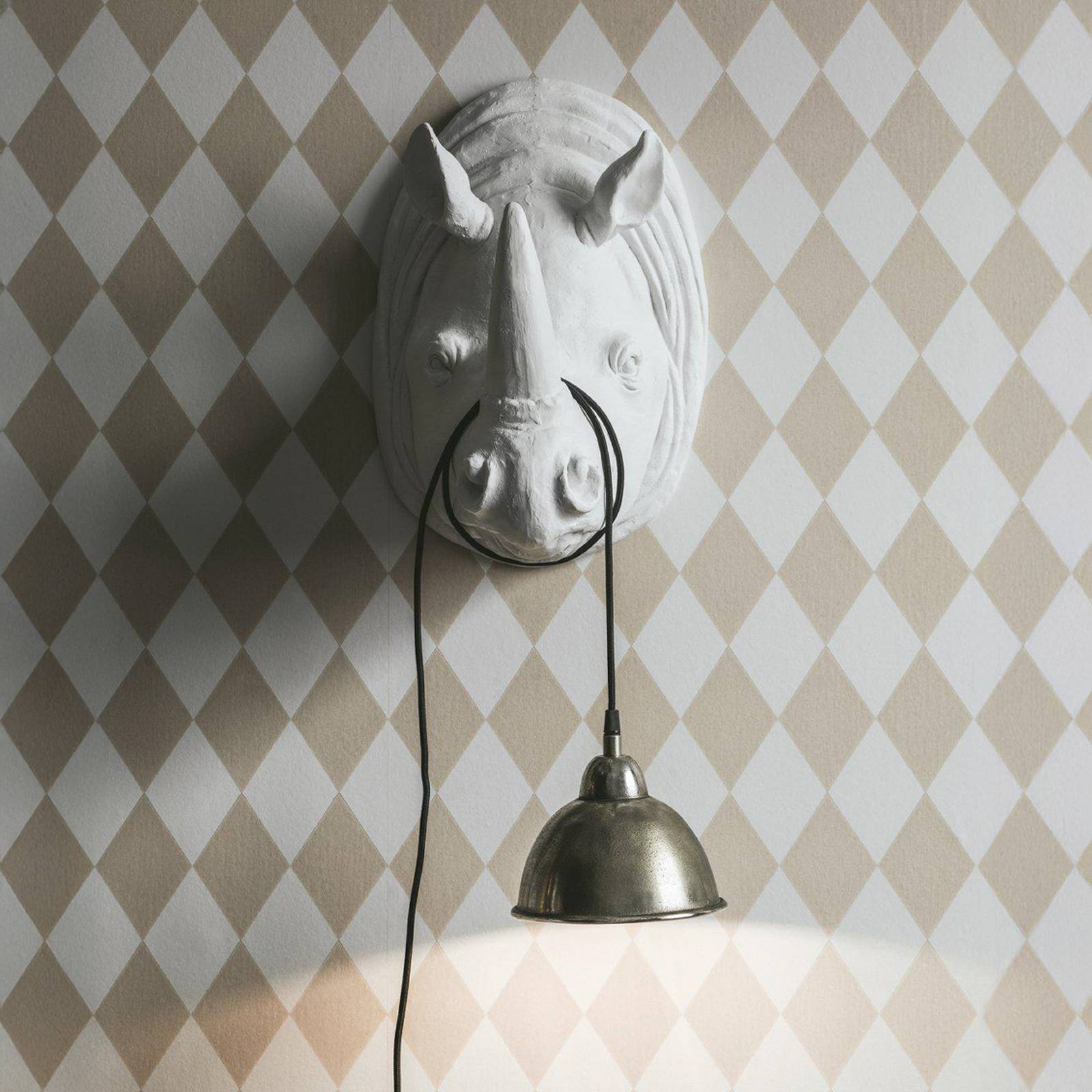 PR Home Hängeleuchte Bella, messing, Ø 18 cm, Metall Stecker Bella, messing / gold, für Wohn- / Esszimmer, Landhaus / Rustikal, Hängelampen mit Stecker