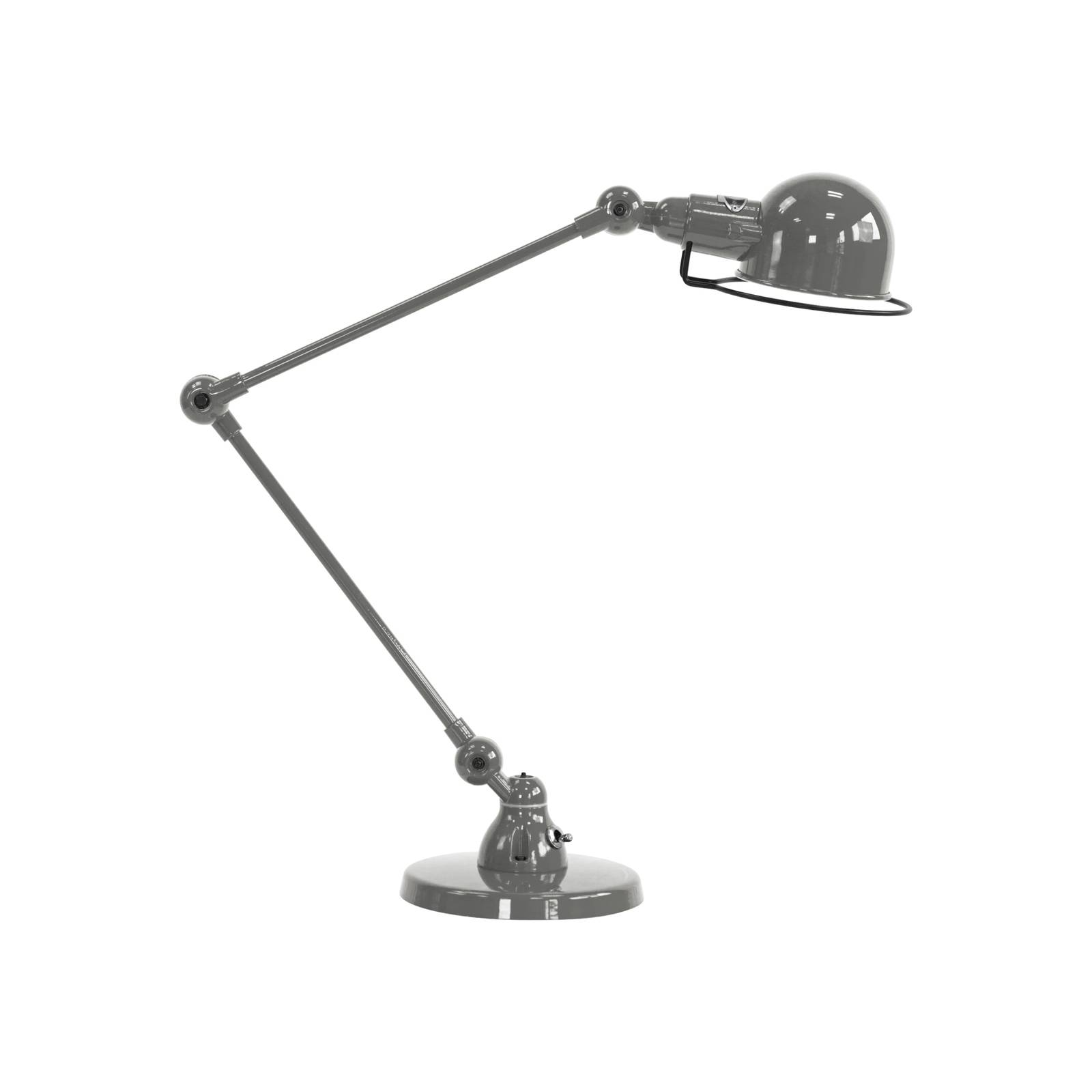 Jieldé Schreibtischlampe Signal SI333, alu / grau / zink, für Wohn- / Esszimmer, Aluminium, Industrielles Design, Tischlampe