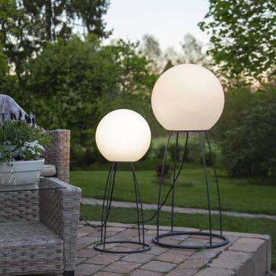 STAR TRADING Terrassenlampe Mallorca 70 cm schwarz/weiß Kunststoff/Metall Image