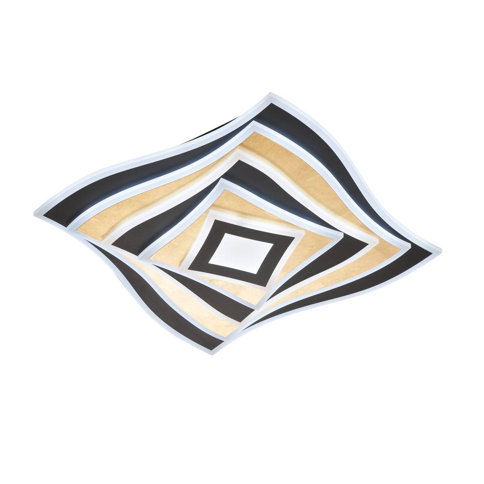 FISCHER & HONSEL LED Deckenlampe Hero, dimmbar, schwarz, für Wohn- / Esszimmer, Metall, Modern, LED Deckenleuchte