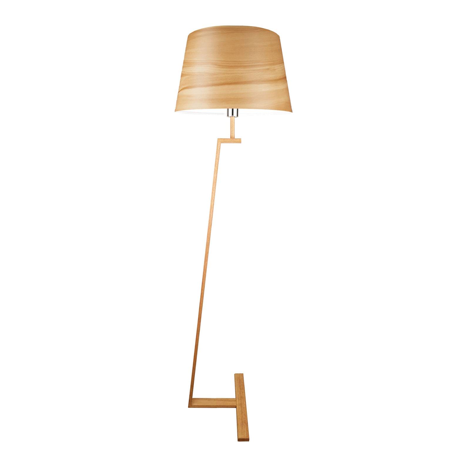 Aluminor Holz Stehlampe Memphis LS, Holz hell, für Wohn- / Esszimmer, Holz, Skandinavisch, Stehlampe