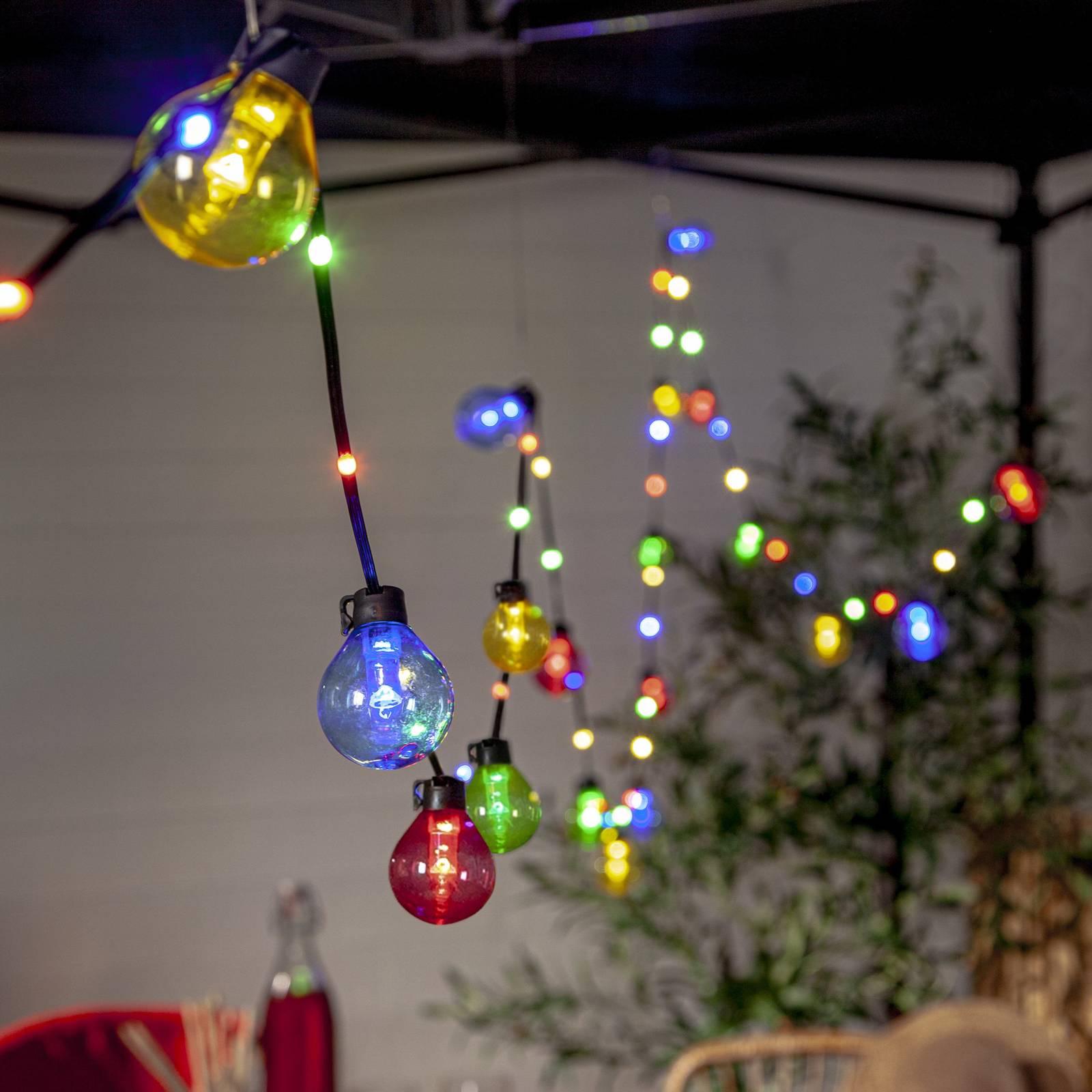 STAR TRADING LED-Lichterkette Bolla, bunt, Kunststoff Länge 5,3 m 20-flg. Bolla, Multicolour, Kunststoff, Modern