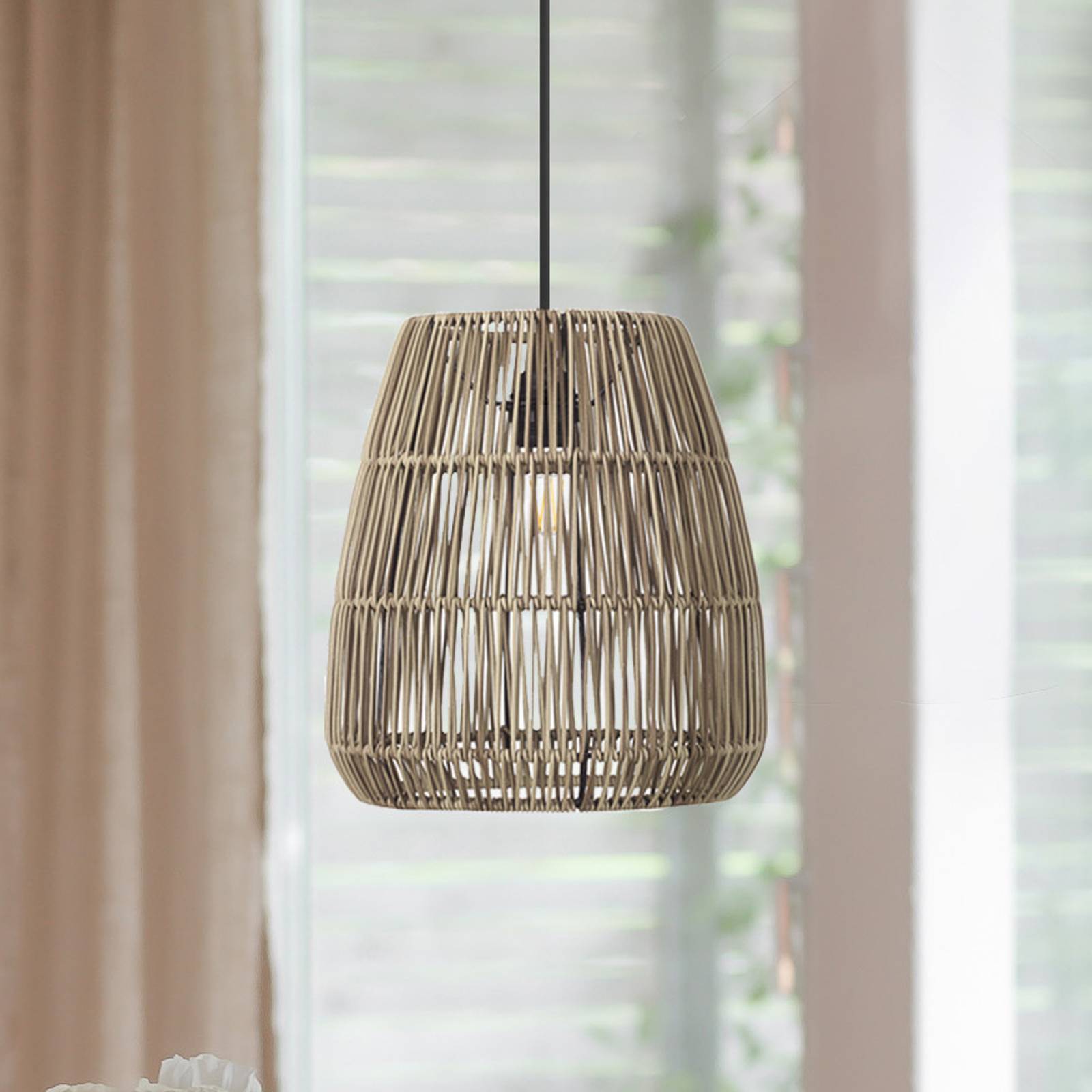 PR Home Hängelampe Saigon, dimmbar, alu / grau / zink, für Wohn- / Esszimmer, Kunststoff, Pendelleuchte