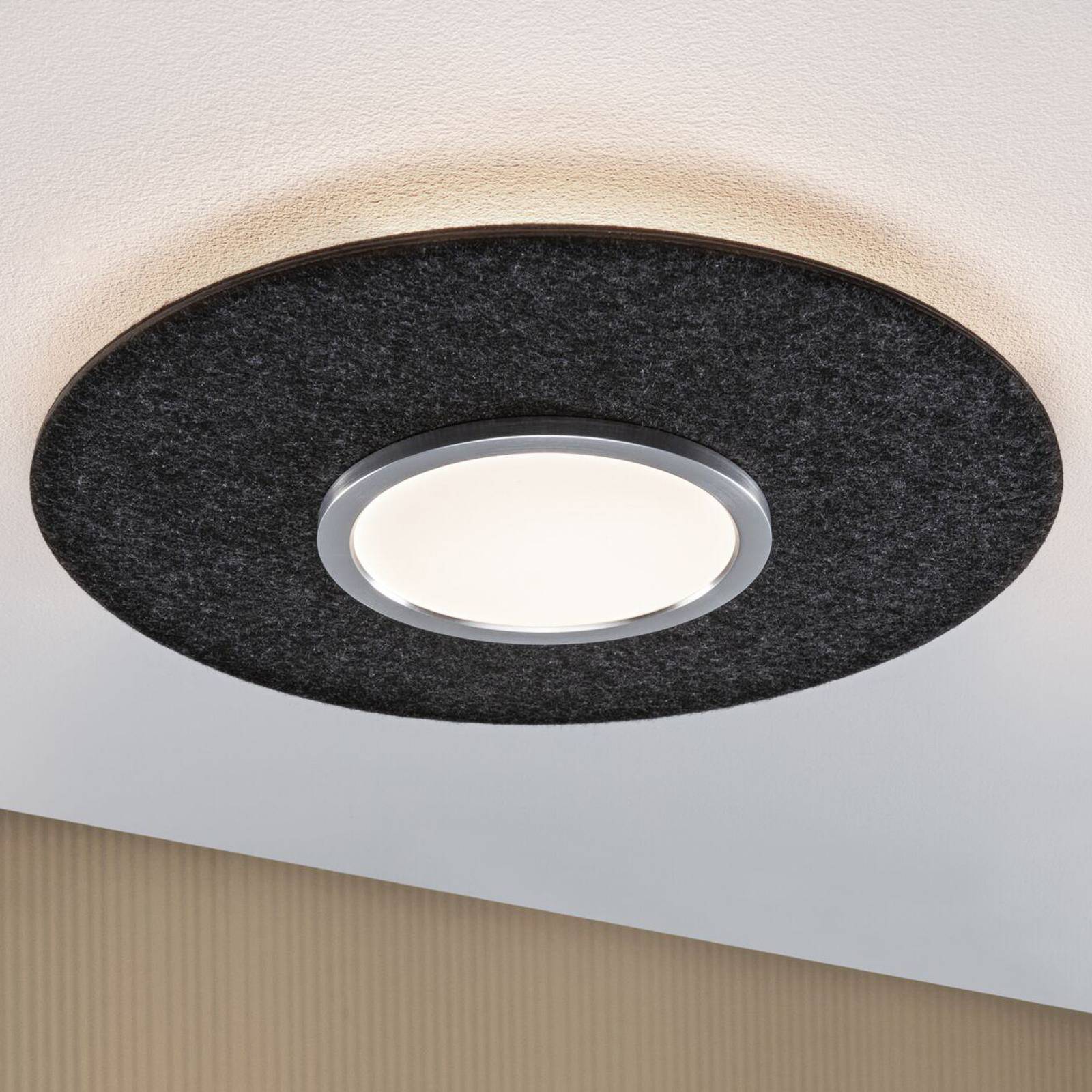 Paulmann LED Deckenlampe Tulga, dimmbar, für Wohn- / Esszimmer, Textil / Stoff / Seide, Modern, LED Deckenleuchte